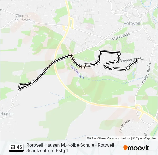 4S Bus Line Map