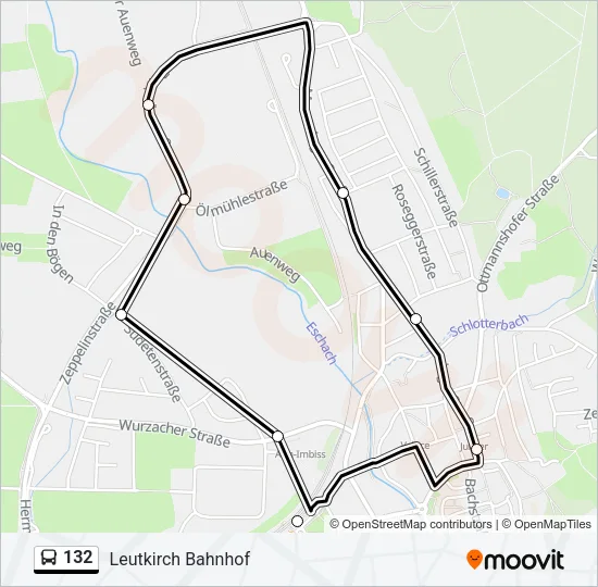 132 Bus Line Map
