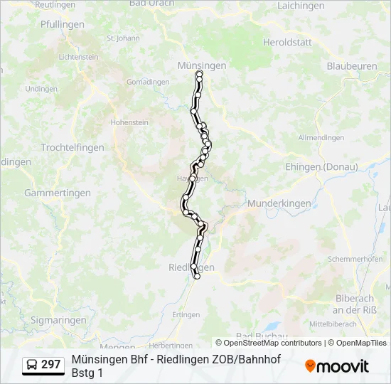 297 Bus Line Map