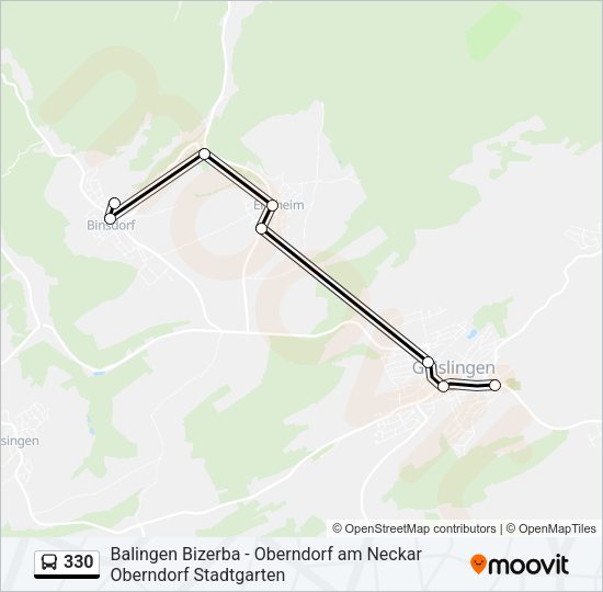 330 Bus Line Map