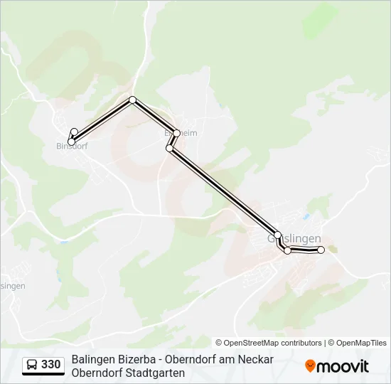 330 Bus Line Map