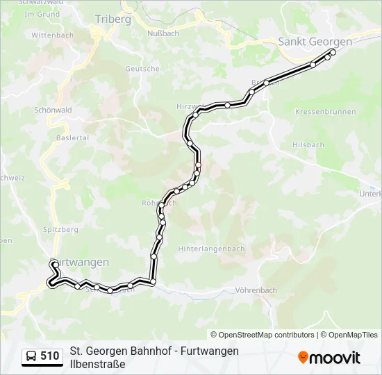 510 Bus Line Map