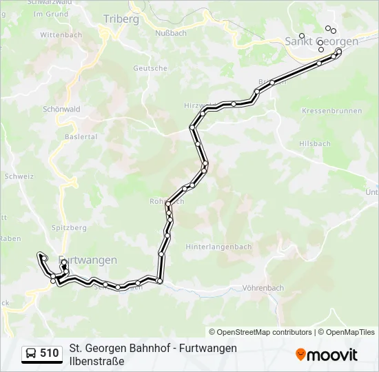 510 Bus Line Map