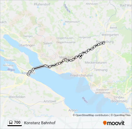 700 Bus Line Map