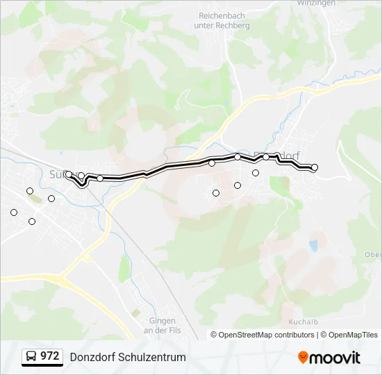 972 Bus Line Map