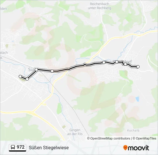 972 Bus Line Map
