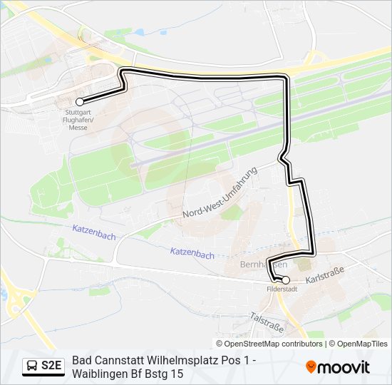 S2E Bus Line Map