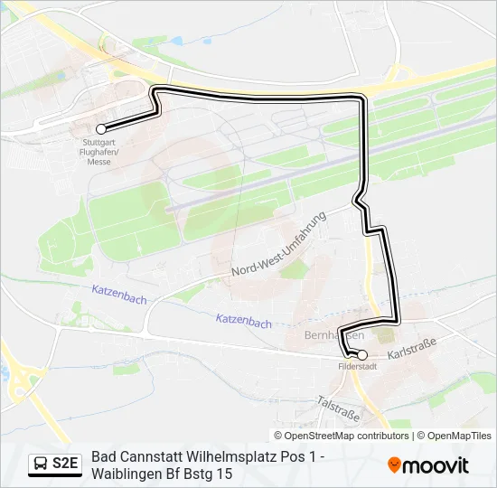 S2E Bus Line Map