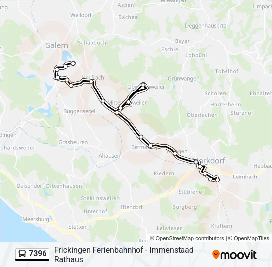 7396 Bus Line Map