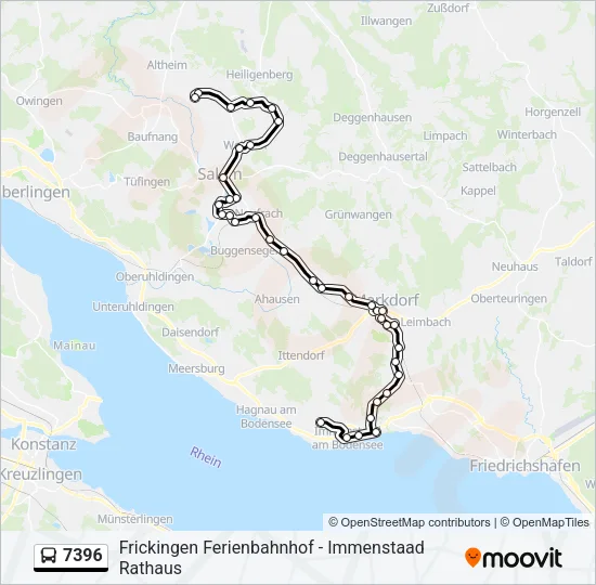 7396 Bus Line Map