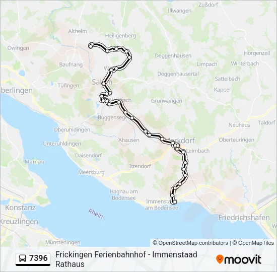 7396 Bus Line Map