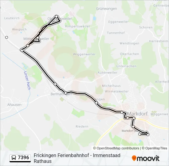7396 Bus Line Map
