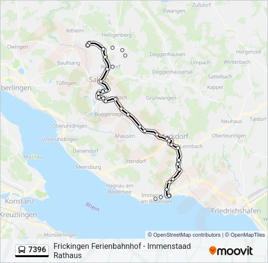 7396 Bus Line Map