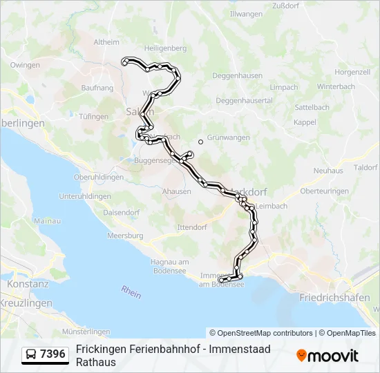 7396 Bus Line Map