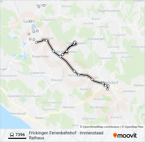 7396 Bus Line Map