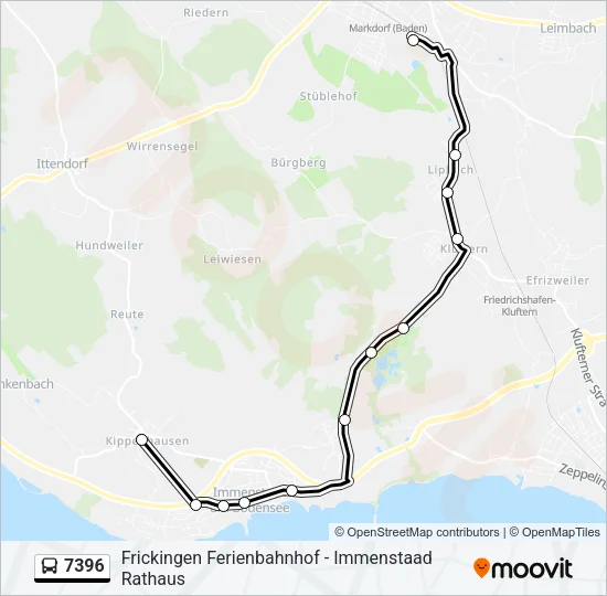 7396 Bus Line Map
