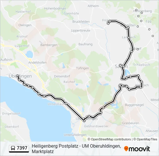 7397 Bus Line Map