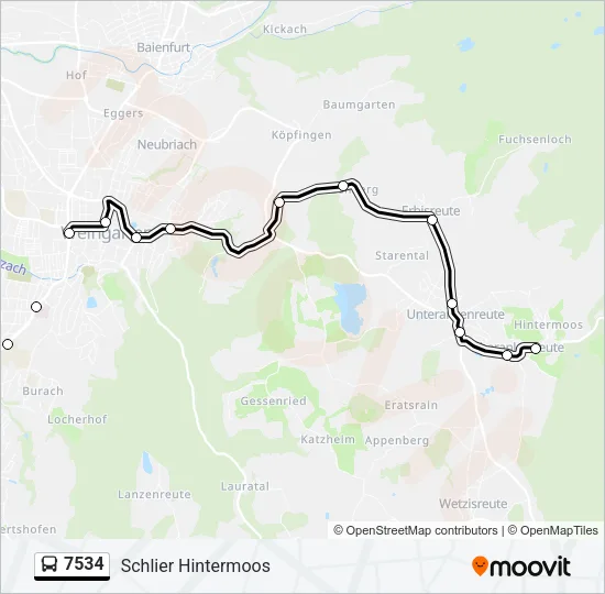 7534 Bus Line Map