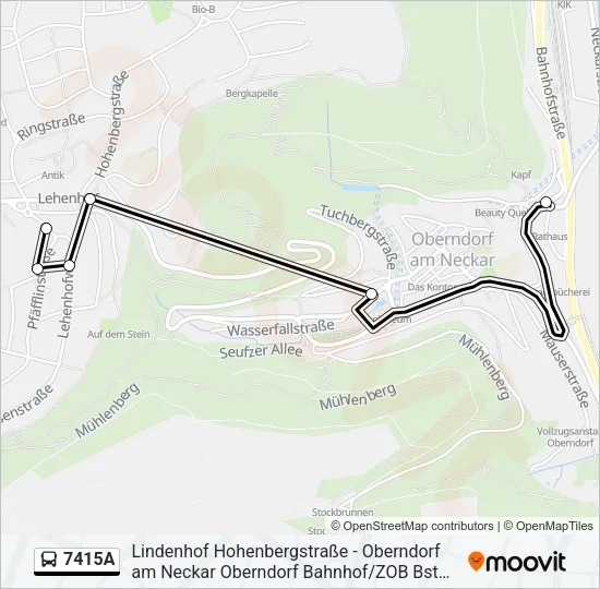 7415A Bus Line Map