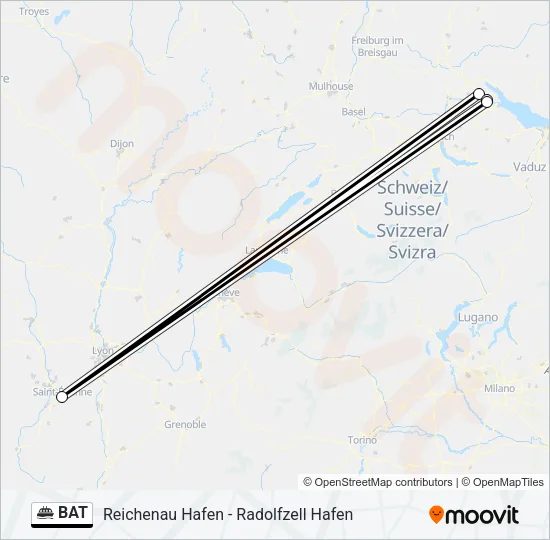 BAT Ferry Line Map