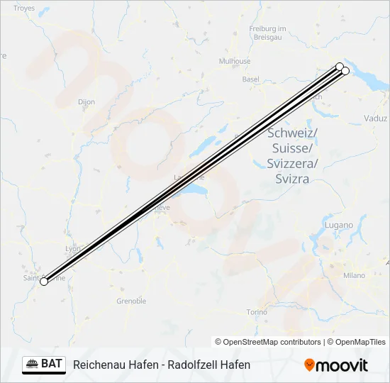 BAT Ferry Line Map