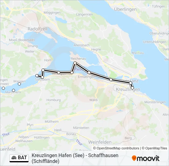BAT Ferry Line Map