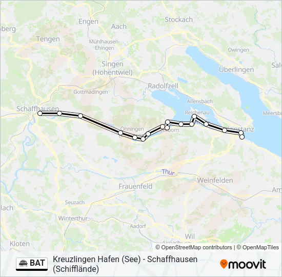 BAT Ferry Line Map