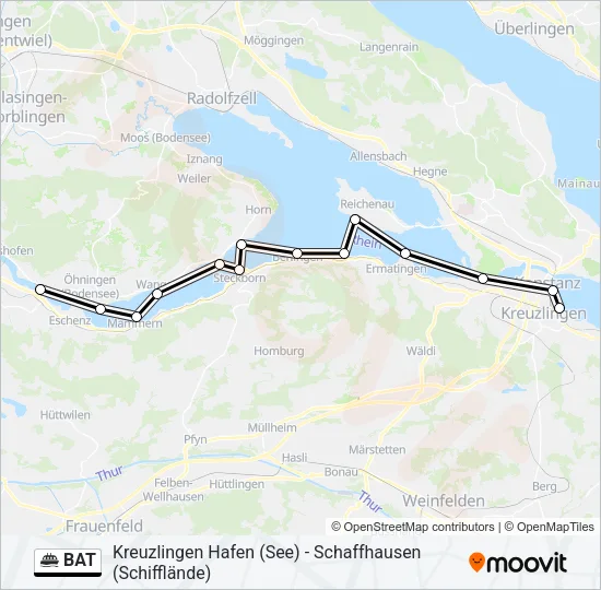 BAT Ferry Line Map