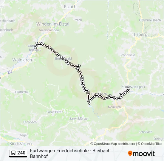 240 Bus Line Map