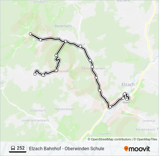 252 Bus Line Map