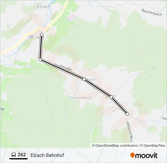 262 Bus Line Map