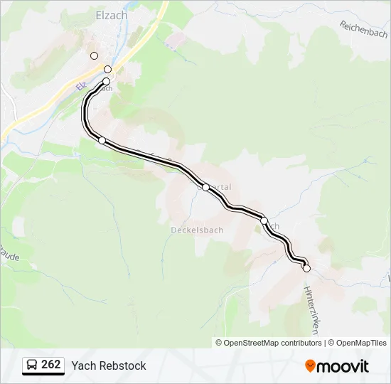 262 Bus Line Map