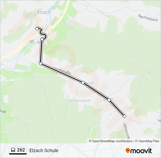 262 Bus Line Map