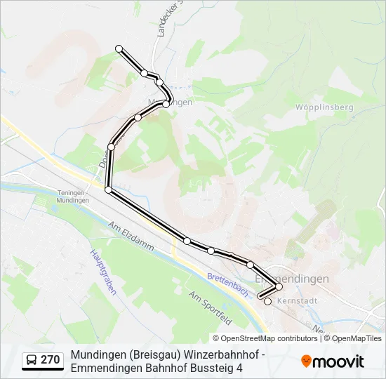 270 Bus Line Map