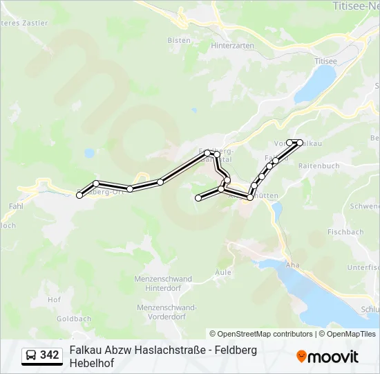 342 Bus Line Map