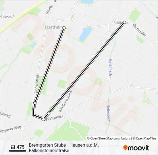 475 Bus Line Map