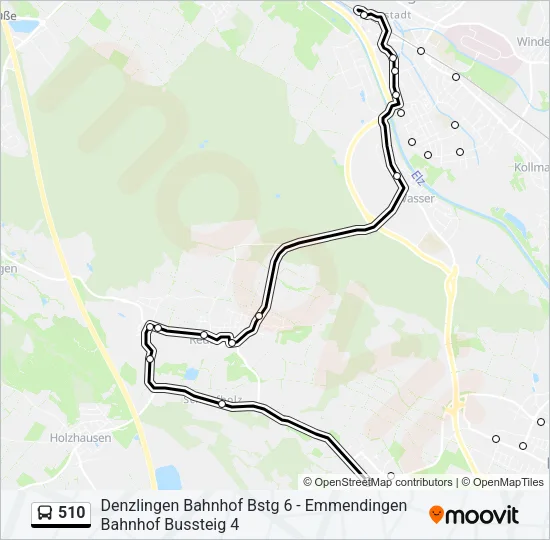 510 Bus Line Map
