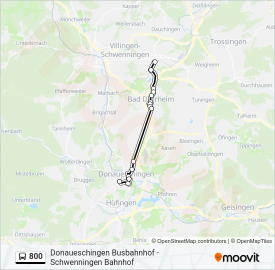 800 Bus Line Map