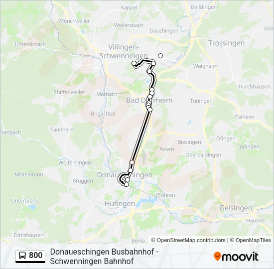 800 Bus Line Map
