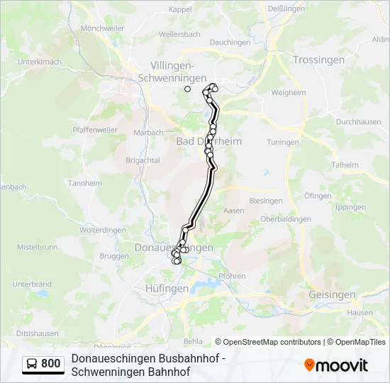 800 Bus Line Map