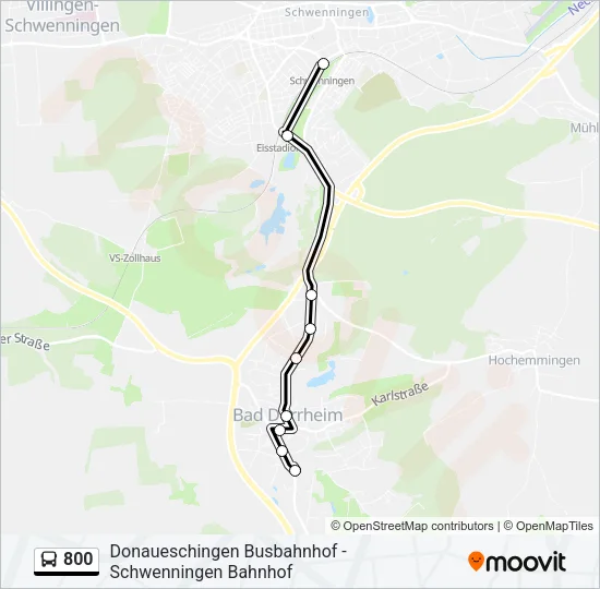800 Bus Line Map