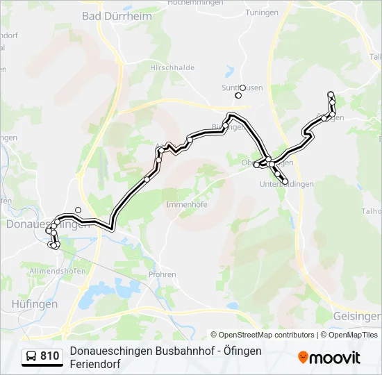 810 Bus Line Map