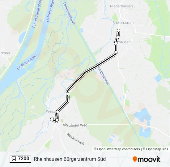 7200 Bus Line Map