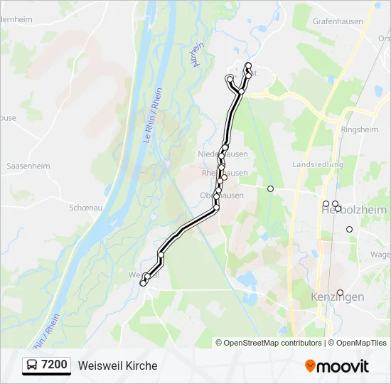 7200 Bus Line Map
