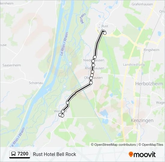 7200 Bus Line Map