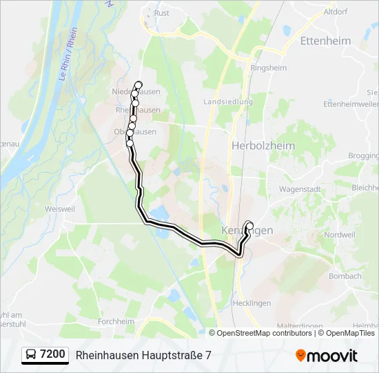 7200 Bus Line Map