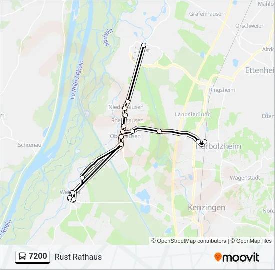 7200 Bus Line Map