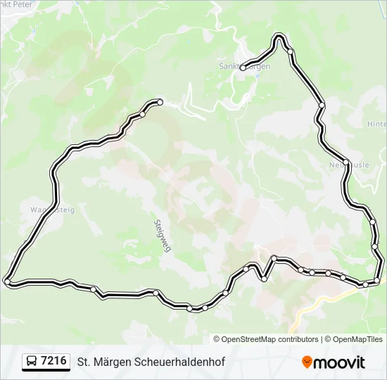 7216 Bus Line Map