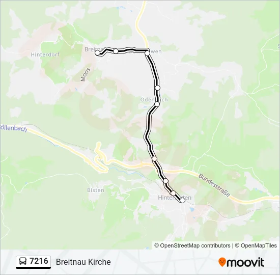 7216 Bus Line Map