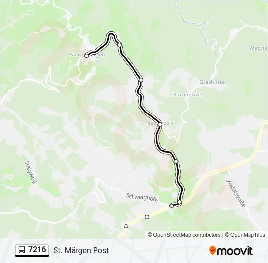 7216 Bus Line Map